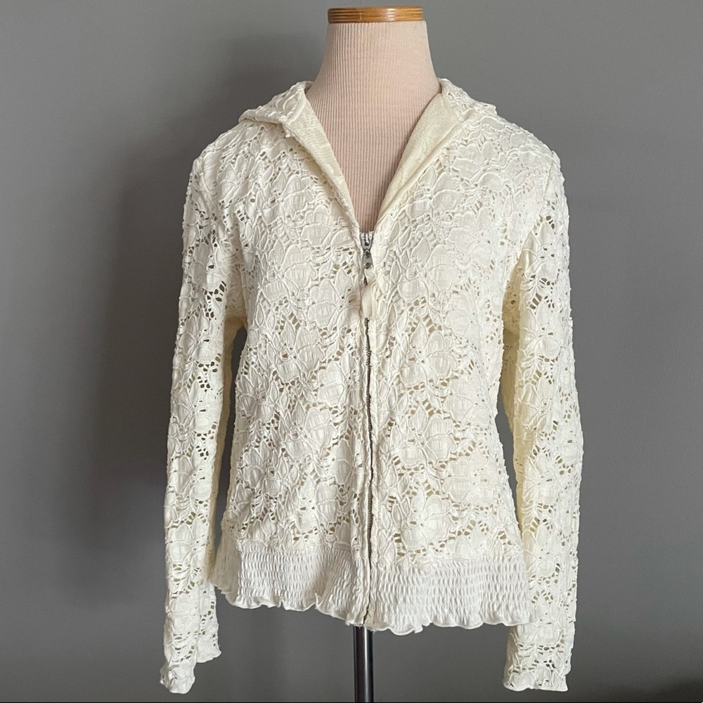 Crochet Lace Hoodie